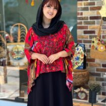 کراپ میم طرح اسب زمینه قرمز