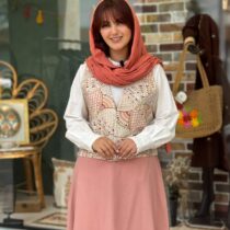 جلیقه چنار طرح گل شیپوری