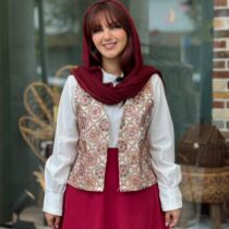 جلیقه چنار طرح گرد و لوزی