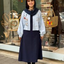 ست فلور سورمه ای آبی