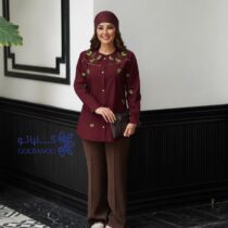 مانتو پروانه زرشکی